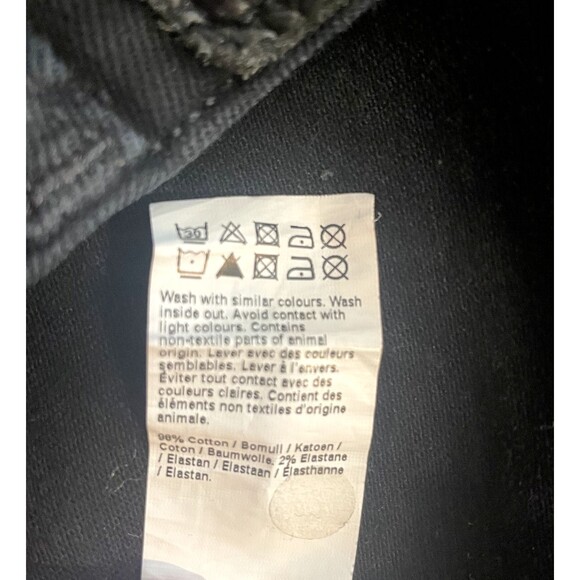 RIVER ISLAND Men's Mid-Rise Slim Tapered JIMMY Black Denim Jeans Size 30/32 x26 - Picture 9 of 16